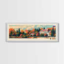 Tomsk Russia Wall Art, Panoramic Travel Poster, Panoramic Framed Canvas Print, City Wall Art, Wall Hanging Home Decor, Travel Art