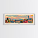 Vastras Sweden Travel Print Wall Art, Panoramic City Art, Travel Art, Wall Decor, Vacation Gift, Framed Canvas Print Or Metal Art