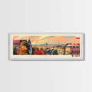 Zabrze Poland Wall Art, Panoramic Travel Poster, Panoramic Framed Canvas Print, City Wall Art, Wall Hanging Home Decor, Travel Art