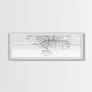 Panoramic Fresno City Map, California Art, Map Print, Minimalist Wall Art, Canvas Art, Housewarming Gift, Street Map Art, Closing Gift