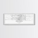 Panoramic Grand Rapids City Map, Michigan Art, Map Print, Minimalist Wall Art, Canvas Art, Housewarming Gift, Street Map Art, Closing Gift