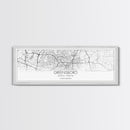 Panoramic Greensboro City Map, North Carolina Art, Map Print, Minimalist Wall Art, Canvas Art, Housewarming Gift, Street Map, Closing Gift