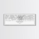 Panoramic Indianapolis  City Map, Indiana Art, Map Print, Minimalist Wall Art, Canvas Art, Housewarming Gift, Street Map Art, Closing Gift