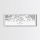 Panoramic Kyiv City Map, Ukraine Art, Map Print, Minimalist Wall Art, Canvas Art, Housewarming Gift, Street Map Art, Closing Gift
