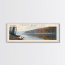 Barren River Lake Kentucky Framed Canvas Print, Panoramic Lake House Decor, Scenic View, Travel Poster, Rustic Art, Nature Scene