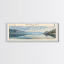 Bear Lake Panoramic Framed Canvas Print, Lake House Decor, Scenic View, Travel Poster, Minimalist Art, Home Decoration