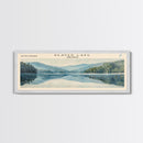Beaver Lake Arkansas Framed Canvas Print, Panoramic Lake House Decor, Scenic Painting, Travel Poster, Rustic Art, Nature Wall Art