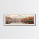 Cave Run Lake Kentucky Framed Canvas Print, Lake House Decor, Panoramic Wide Art, Travel Poster, Rustic Lake Painting, Nature Art