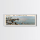 El Dorado Lake Kansas Framed Canvas Print, Lake House Decor, Panoramic Wall Art, Travel Poster, Rustic Lake Painting, Nature Art