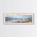 Fool Hollow Lake Arizona Framed Canvas Print, Panoramic Lake House Decor, Wall Art, Travel Poster, Majestic Lake Painting, Nature Art