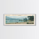 Georgetown Lake Montana Framed Canvas Print, Lake House Art, Panoramic Wall Art, Travel Poster, Scenic Lake Painting, Home Decor