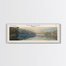 Kerr Lake Virginia Framed Canvas Print, Lake House Art, Panoramic Wall Art, Travel Poster, Stunning Lake Painting, Home Decor