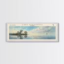 Lake Kissimmee Florida Framed Canvas Print, Lake House Decor, Panoramic Wall Art, Travel Poster, Scenic Lake Painting, Nature Art