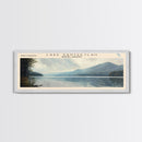 Lake Santeetlah, Boho Art, Serene Landscape, Travel Poster Art, Wall Art, Home Decor, Nature Scene, Lake Painting, Minimalist Art, Modern Art, Travel Print, Framed Canvas Print, Lake House Decor, Panoramic Print