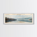 Lake Sherwood West Virginia Framed Canvas Print, Lake House Decor, Panoramic Wall Art, Travel Poster, Serene Landscape Painting, Living Room Decor