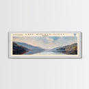 Lake Winfield Scott Georgia Framed Canvas Print, Lake House Decor, Panoramic Wall Art, Travel Poster, Scenic Landscape Painting, Rustic Art