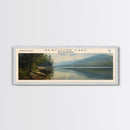 Oneida Lake Framed Canvas Print, Lake House Decor, Panoramic Wall Art, Travel Poster, Beautiful Landscape Painting, Living Room Decor