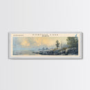 Raystown Lake Pennsylvania Framed Canvas Print, Lake House Decor, Wall Art, Panoramic Travel Poster, Scenic Landscape Painting, Modern Art