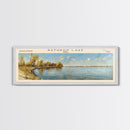 Sardis Lake Mississippi Framed Canvas Print, Lake House Decor, Panoramic Wall Art, Travel Poster, Beautiful Lake Scene, Home Decor