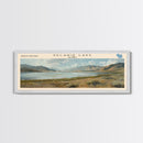 Selawik Lake Framed Canvas Print, Lake House Decor, Panoramic Wall Art, Travel Poster, Beautiful Landscape Painting, Home Decor