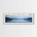 Tony Grove Lake Utah Panoramic Wall Art, Framed Canvas Print, Lake House Decor, Travel Poster, Scenic Lake Scene, Bedroom Decor