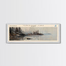 Trout Lake Canada Northwest Territories Panoramic Wall Art, Framed Canvas Print, Lake House Decor, Travel Poster, Beautiful Lake Scene, Home Decor