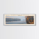 Triadelphia Reservoir Maryland Panoramic Wall Art, Framed Canvas Print, Lake House Decor, Travel Poster, Beautiful Lake Scene, Bedroom Decor