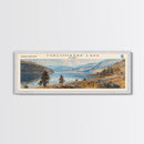 Wailua Reservoir Hawaii Panoramic Wall Art, Framed Canvas Print, Lake House Decor, Travel Poster, Serene Landscape, Living Room Art