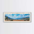 Upper Klamath Lake Panoramic Wall Art, Framed Canvas Print, Lake House Decor, Travel Poster, Scenic Lake Scene, Living Room Art