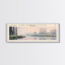 Winnipegosis Panoramic Wall Art, Framed Canvas Print, Lake House Decor, Travel Poster, Serene Landscape, Home Decor