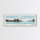 Monticello Reservoir, South Carolina Framed Canvas Print, Panoramic Wall Art, Midcentury Modern, Pop Art, Home Decor, Travel Poster, Bedroom Art