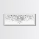 Panoramic Milan City Map, Italy Art, Map Print, Minimalist Wall Art, Canvas Art, Housewarming Gift, Street Map Art, Closing Gift