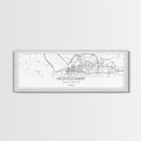 Panoramic Montgomery City Map, Alabama Art, Map Print, Minimalist Wall Art, Canvas Art, Housewarming Gift, Street Map Art, Closing Gift