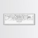 Panoramic Moscow City Map, Russia Art, Map Print, Minimalist Wall Art, Canvas Art, Housewarming Gift, Street Map Art, Closing Gift