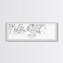 Panoramic New York City Map, New York Art, Map Print, Minimalist Wall Art, Canvas Art, Housewarming Gift, Street Map Art, Closing Gift
