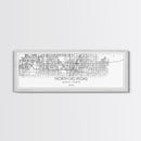 Panoramic North Las Vegas City Map, Nevada Art, Map Print, Minimalist Wall Art, Canvas Art, Housewarming Gift, Street Map Art, Closing Gift