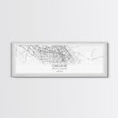 Panoramic Oakland City Map, California Art, Map Print, Minimalist Wall Art, Canvas Art, Housewarming Gift, Street Map Art, Closing Gift