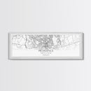 Panoramic Providence City Map, Rhode Island Art, Map Print, Minimalist Wall Art, Canvas Art, Housewarming Gift, Street Map Art, Closing Gift