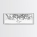 Panoramic Seoul City Map, South Korea Art, Map Print, Minimalist Wall Art, Canvas Art, Housewarming Gift, Street Map Art, Closing Gift