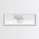 Panoramic Stockton City Map, California Art, Map Print, Minimalist Wall Art, Canvas Art, Housewarming Gift, Street Map Art, Closing Gift