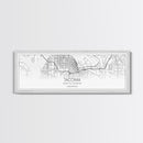 Panoramic Tacoma City Map, Washington Art, Map Print, Minimalist Wall Art, Canvas Art, Housewarming Gift, Street Map Art, Closing Gift