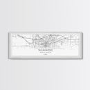 Panoramic Tallahassee City Map, Florida Art, Map Print, Minimalist Wall Art, Canvas Art, Housewarming Gift, Street Map Art, Closing Gift
