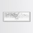 Panoramic Toledo City Map, Ohio Art, Map Print, Minimalist Wall Art, Canvas Art, Housewarming Gift, Street Map Art, Closing Gift