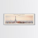 Eiffel Tower Travel Poster Print, Framed Canvas Print, COUNTRY Travel Art, Wood Framed Art, Wall Hanging, Home Decor