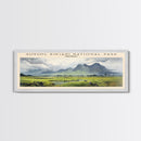 Gunung Rinjani National Park COUNTRY | Framed Travel Poster Canvas Print | Trendy Wall Art | Watercolor Painting | Living Room Art | Unique Art