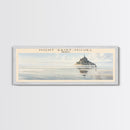 Mont Saint Michel COUNTRY | Framed Travel Poster Canvas Print | Trendy Wall Art | Watercolor Painting | Living Room Art | Unique Art