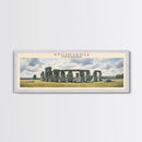 Stonehenge COUNTRY Travel Poster Print, Framed Canvas Print, COUNTRY Travel Art, Wood Framed Art, Wall Hanging, Home Decor