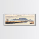 Table Mountain Travel Print Wall Art, Travel Poster Print, Retro Style COUNTRY Home Decor, Wall Hanging, Travel Gift Idea, Unique Metal Art