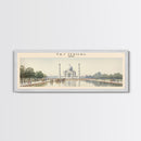 Taj Mahal Travel Poster Print, Framed Canvas Print, COUNTRY Travel Art, Wood Framed Art, Wall Hanging, Home Decor
