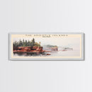The Apostle Islands Travel Poster Print, Framed Canvas Print, COUNTRY Travel Art, Wood Framed Art, Wall Hanging, Home Decor